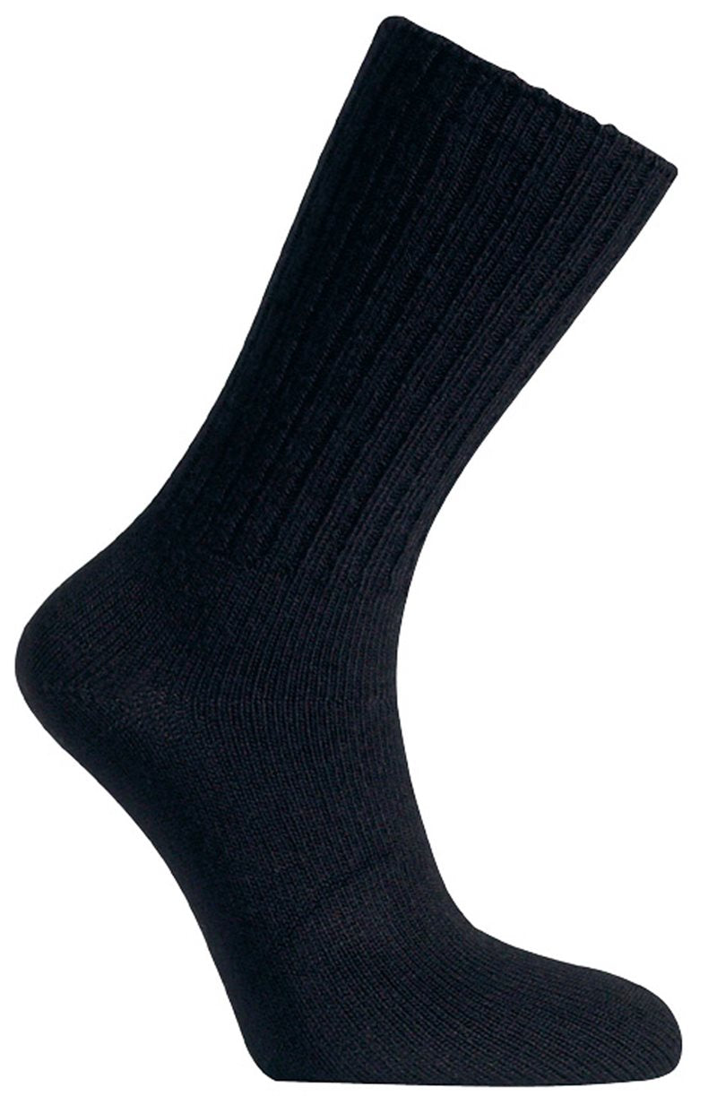 Ullstrumpa Mellan Tunn Merino Dam Herr Black Wiges