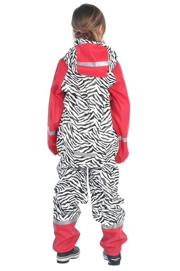 Umbrella Kids Rain Set Zebra Fruit Punch Kids' Clothes
