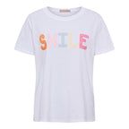 Vespera T-shirt Smile Women White Marta du Chateau | Smilebutiken - Marta du Chateau