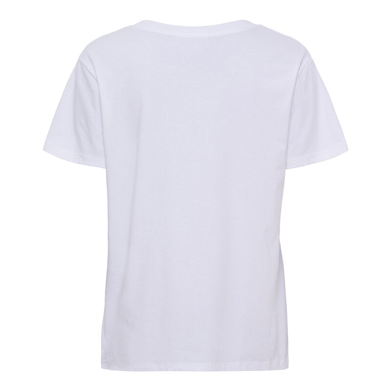 Vespera T-shirt Smile Women White Marta du Chateau | Smilebutiken - Marta du Chateau