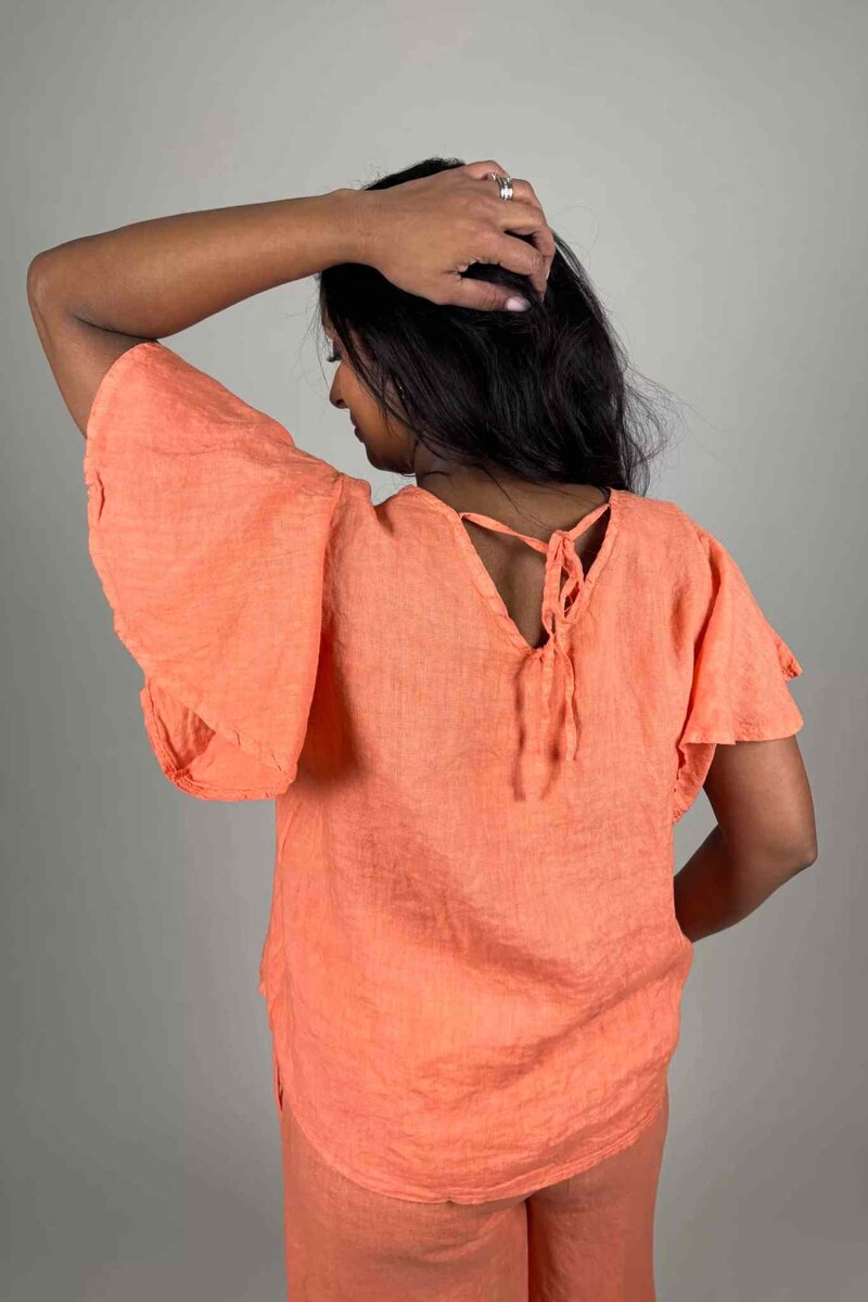 Vira Linnetopp Dam Orange | Smilebutiken - Camicia