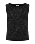 Viska Glittrig Topp Svart med Silver Black | Smilebutiken – Freequent