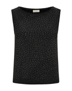Viska Glittrig Topp Svart med Silver Black | Smilebutiken – Freequent