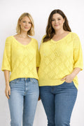 Adele Virkad Topp Dam Light Yellow VIVICHY