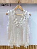 Alexis Knitted Vest Women Beige VIVICHY