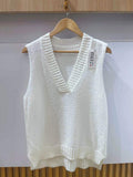Alexis Knitted Vest Women Off-white VIVICHY