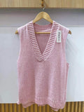 Alexis Knitted Vest Women Rose VIVICHY