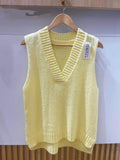 Alexis Knitted Vest Ladies Yellow VIVICHY