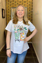 Bailey T-shirt Dam Love White VIVICHY