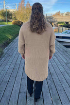 Vivichy Tove Knitted Long Cardigan Women Peanut - VIVICHY