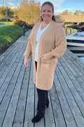 Vivichy Tove Knitted Long Cardigan Women Peanut - VIVICHY