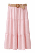 Yolanda Kjol med Skärp Dam Light Pink - VIVICHY