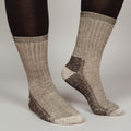 Thick Wool Sock Grey Melange - Way Of Sweden