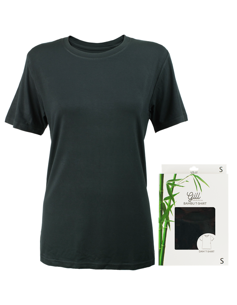 Wänerstedt T-Shirt Bambu Dam Svart Wiges
