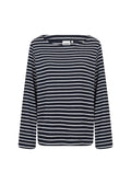 Sakar 2 Long-Sleeve T-Shirt Women Navy Combi Wasabiconcept