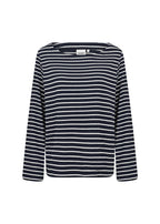 Sakar 2 Long-Sleeve T-Shirt Women Navy Combi Wasabiconcept