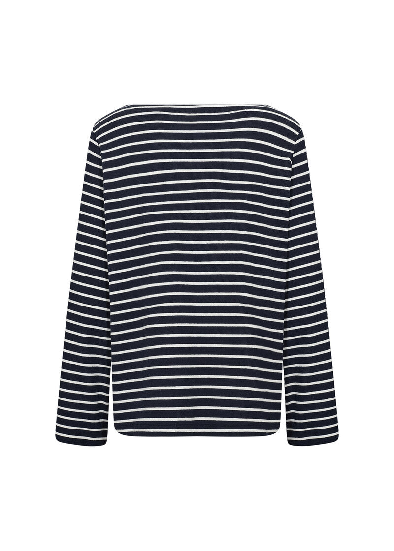 Sakar 2 Långärmad T-shirt Dam Navy Combi Wasabiconcept