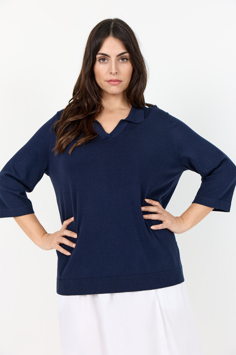 Samanda 26 Pullover Navy Wasabiconcept