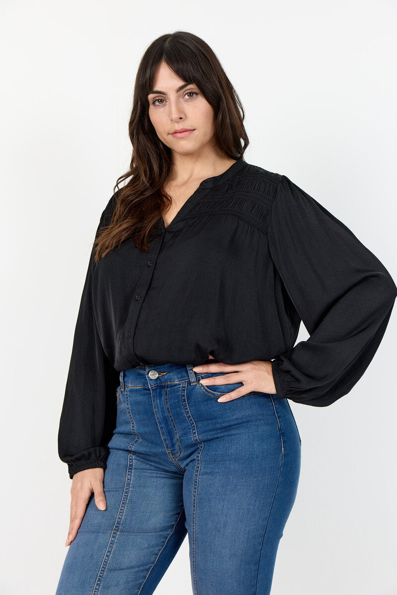 Savanna 1 Skjortblus Dam Black Wasabiconcept