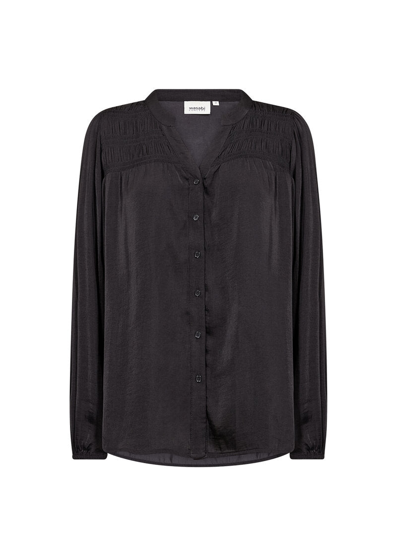 Savanna 1 Skjortblus Dam Black Wasabiconcept