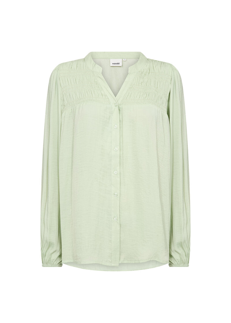 Savanna 1 Skjortblus Dam Bok Choy Wasabiconcept
