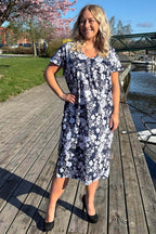 Carina Dress Women Flow Dark Navy Way of Sweden