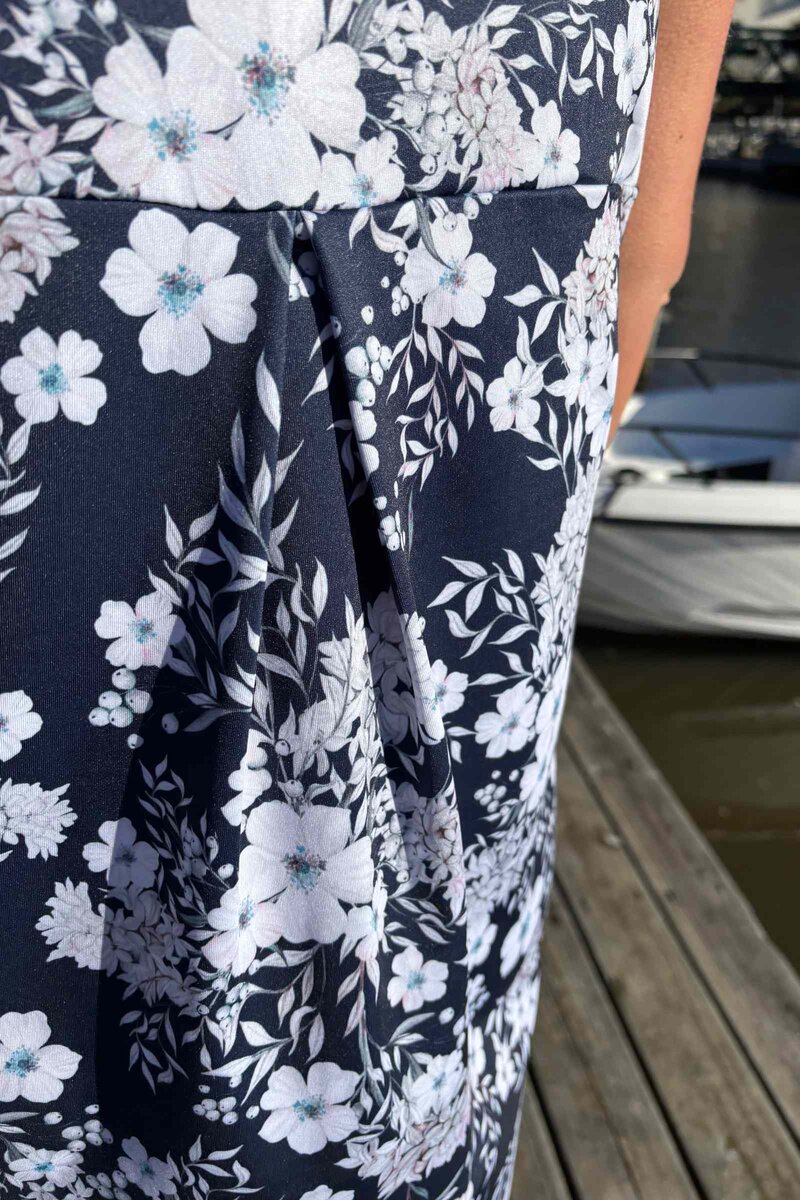 Carina Dress Women Flow Dark Navy Way of Sweden