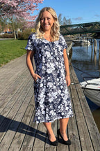 Carina Dress Women Flow Dark Navy Way of Sweden