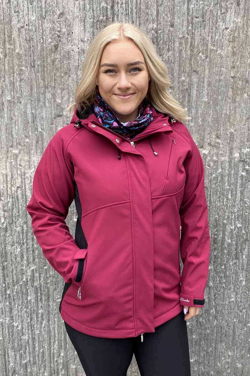 Ebba Softshell Jacket Women Raspberry Red - Way of Sweden