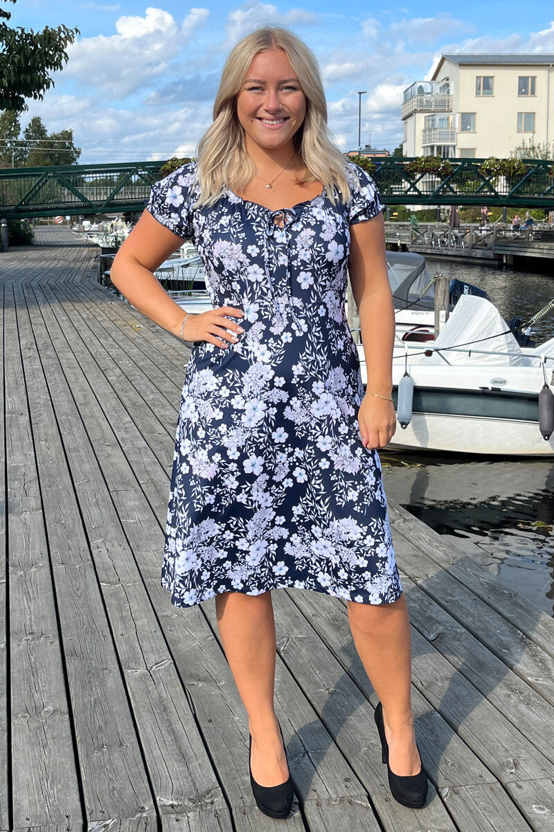 Maria Dress Women Flow Dark Navy Way of Sweden
