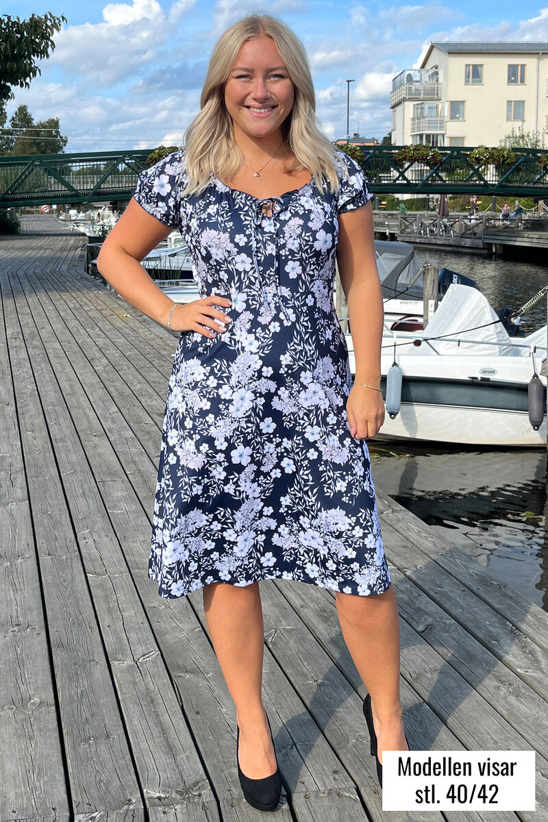 Maria Dress Women Flow Dark Navy Way of Sweden
