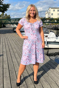 Maria Dress Ladies Peony Light Grey Way of Sweden