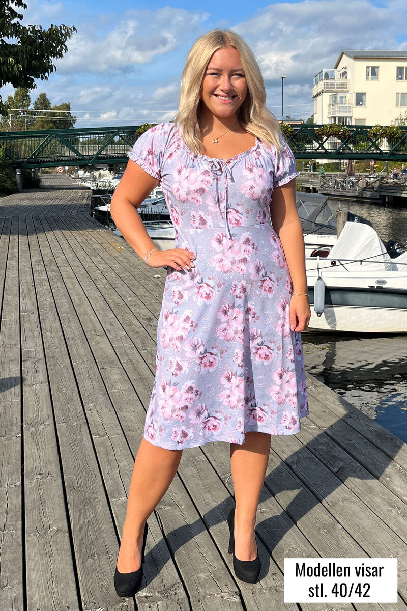 Maria Dress Ladies Peony Light Grey Way of Sweden