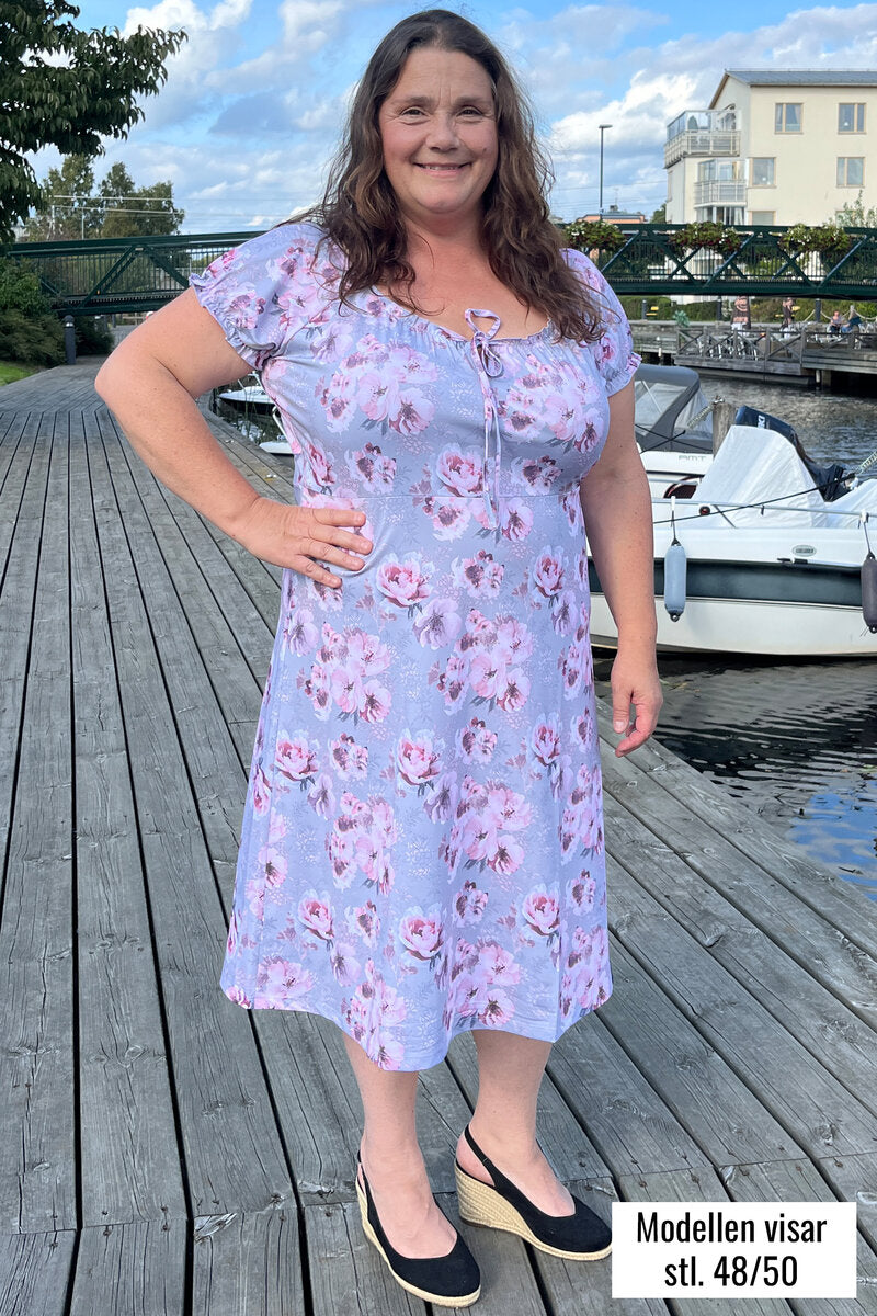 Maria Dress Ladies Peony Light Grey Way of Sweden