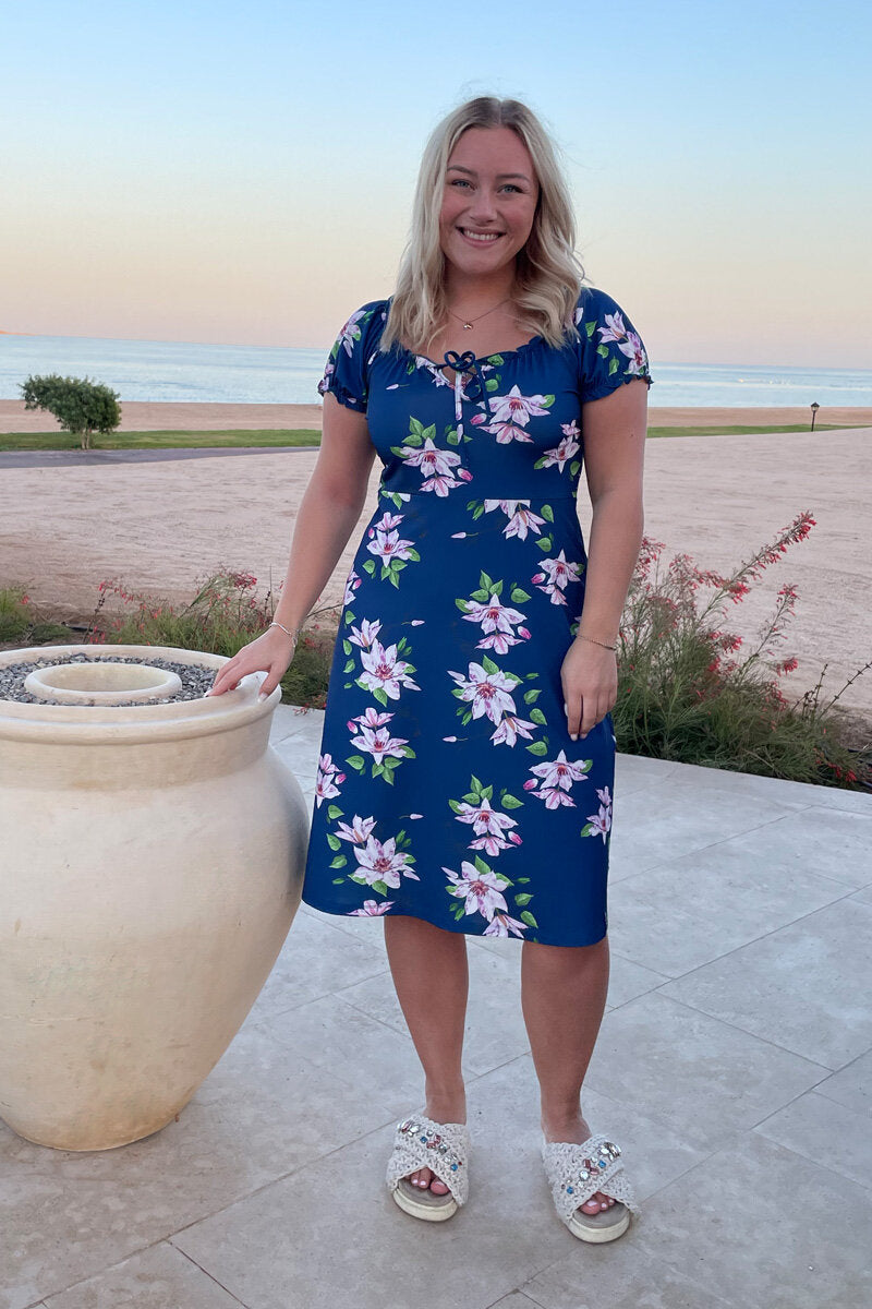 Maria Dress Women WOS Clematis Print Way of Sweden