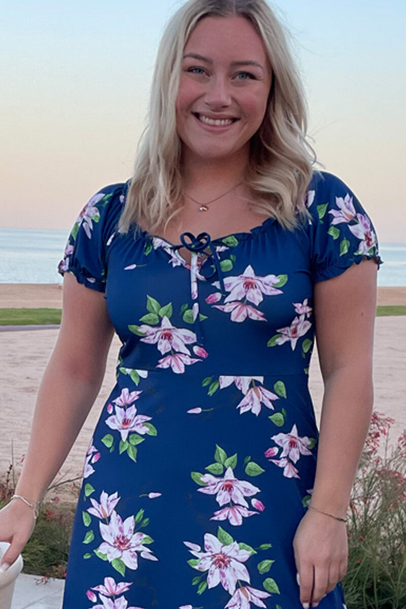 Maria Dress Women WOS Clematis Print Way of Sweden