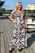 Maxi Dress Women Flow Black Way of Sweden
