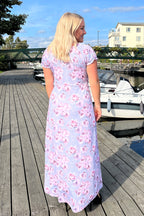 Maxi Dress Women Peony Light Grey Way of Sweden