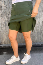 Monika Regular Skort Dam Grön Way of Sweden