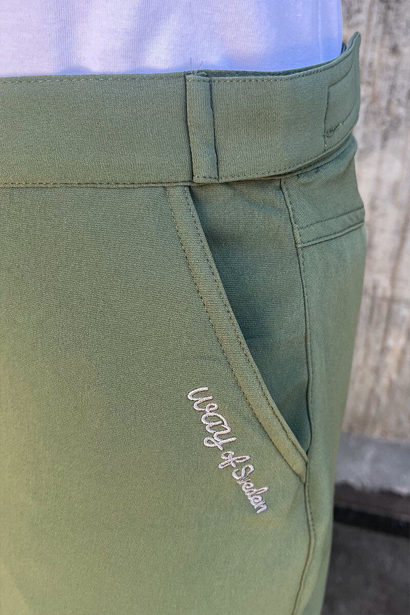 Monika Regular Skort Dam Grön Way of Sweden