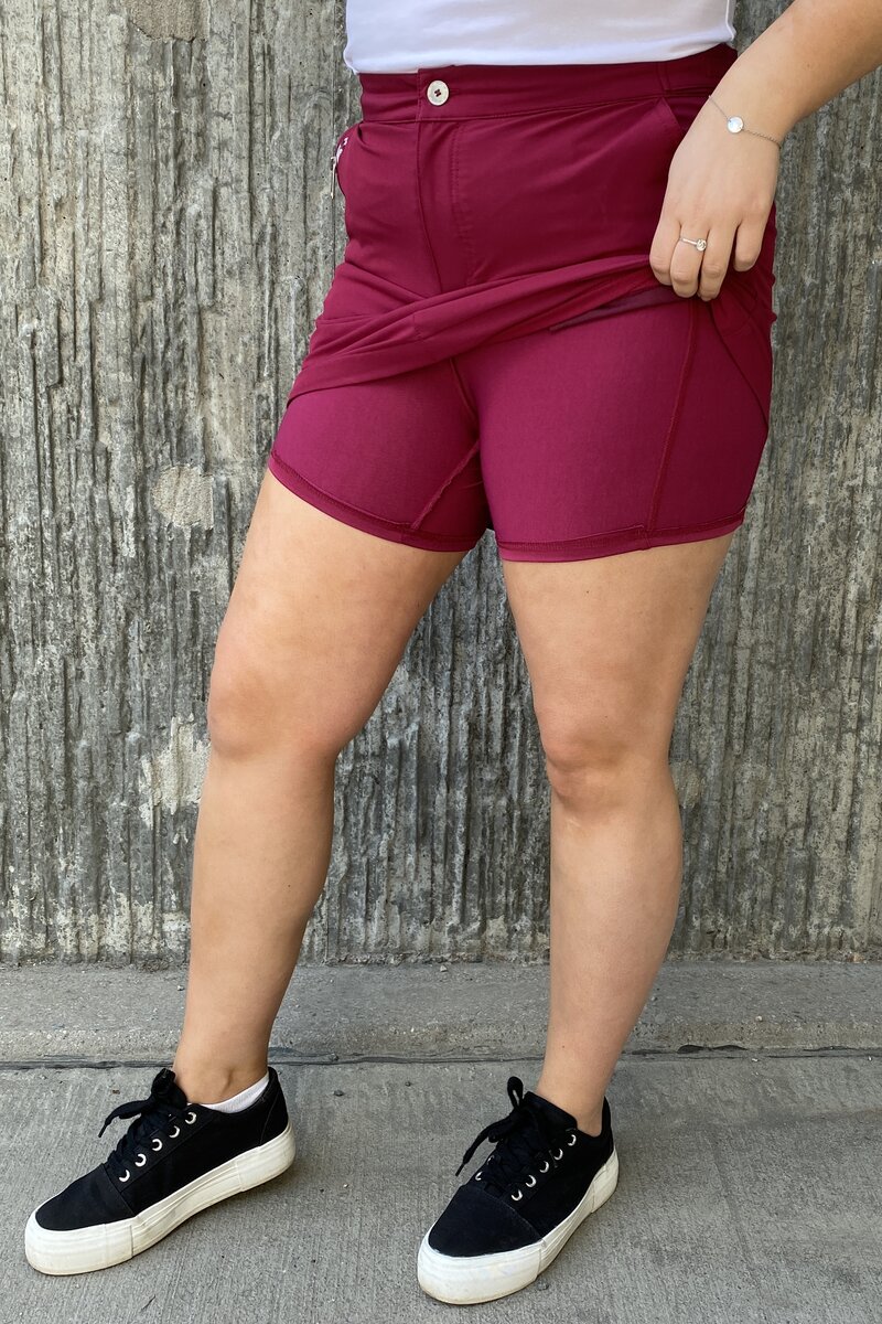 Monika SHORT Skort Raspberry Women - Way of Sweden