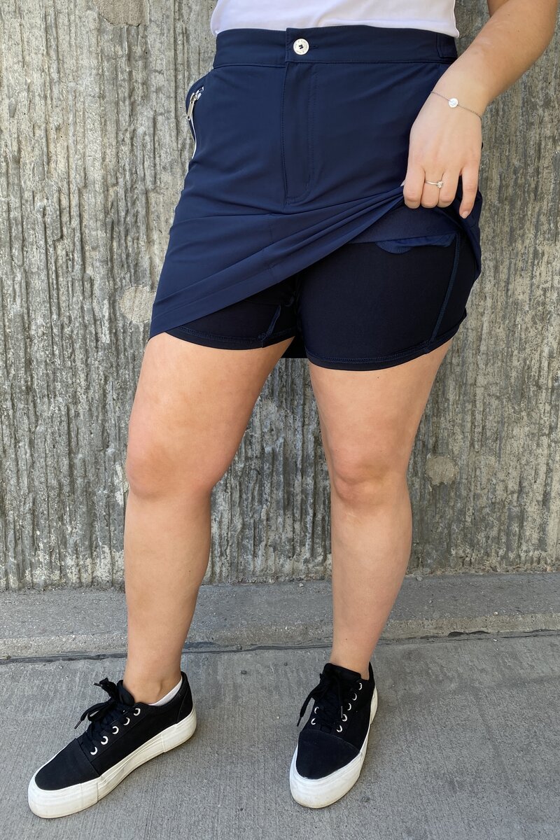 Monika SHORT Skort Navy Dam - Way of Sweden