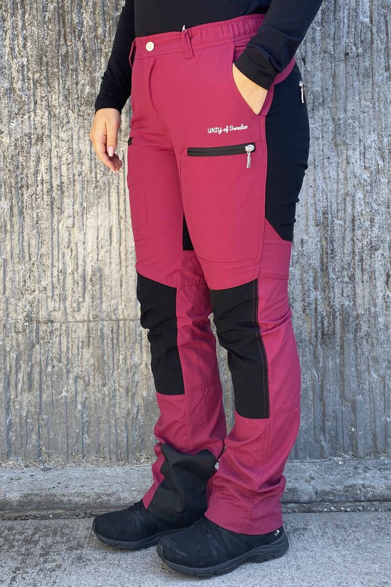 Renata Outdoor Trousers Regular Women Raspberry Red - Way Of Sweden