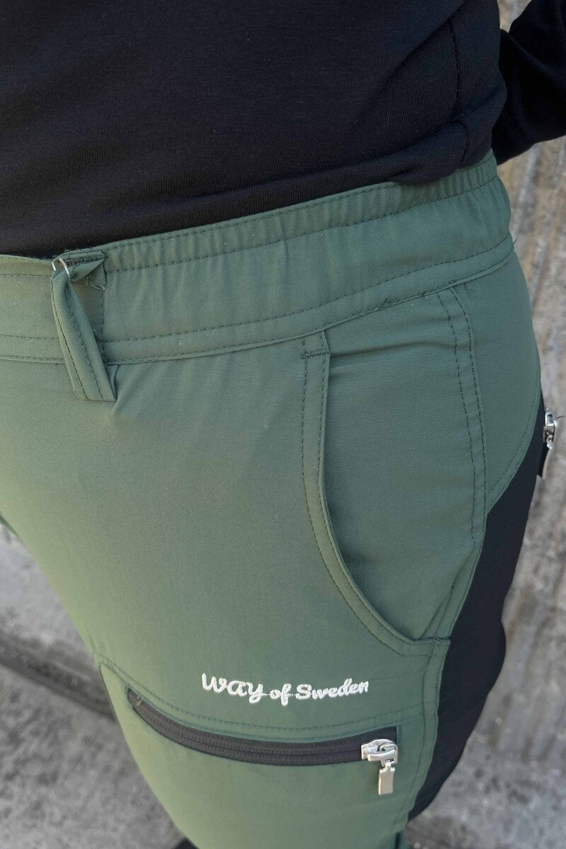 Renata Outdoor Trousers Regular Women Moss Green - Way Of Sweden