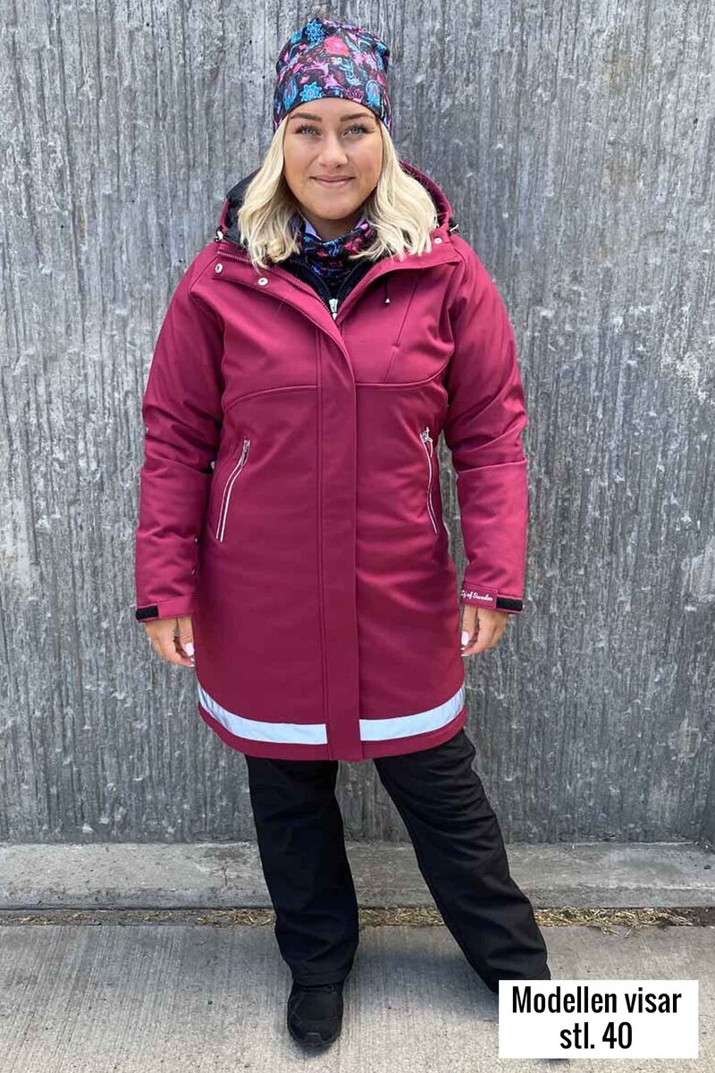 Supreme Women's Softshell Coat Raspberry Reflective - Way of Sweden