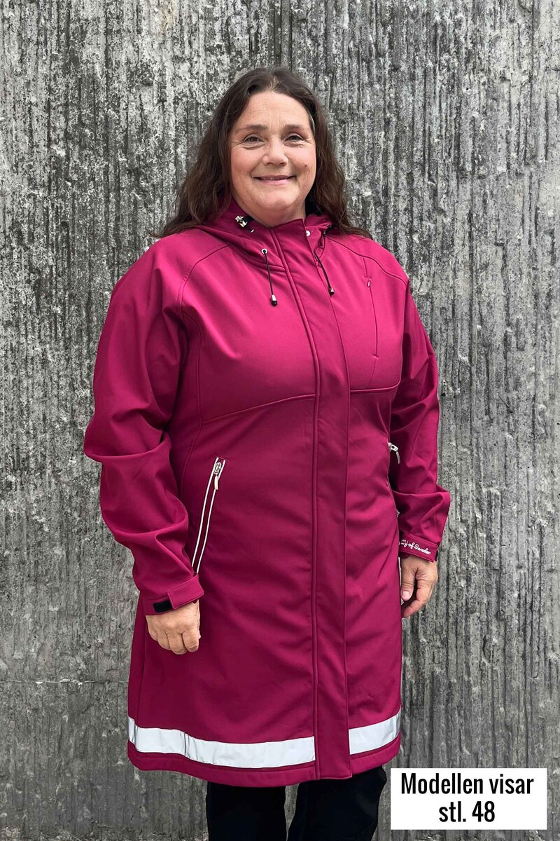 Supreme Women's Softshell Coat Raspberry Reflective - Way of Sweden