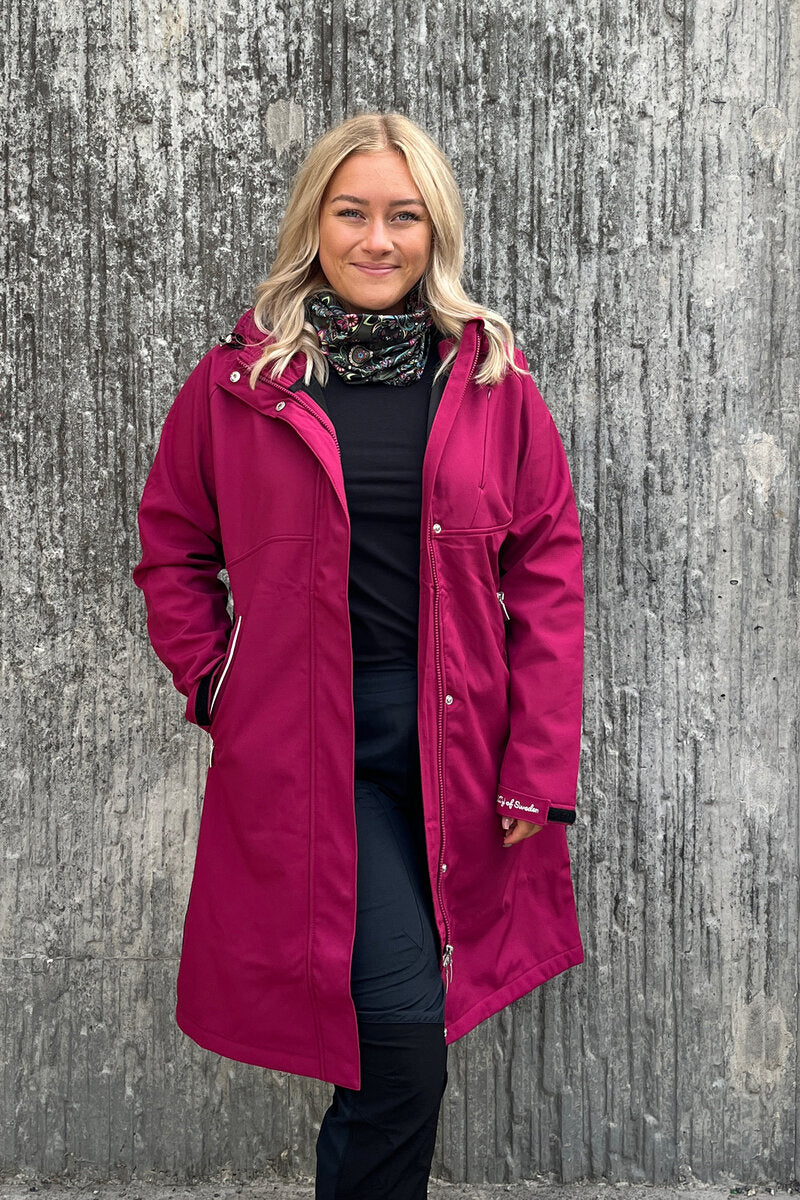 Supreme Softshell Coat Women Raspberry Red - Way of Sweden