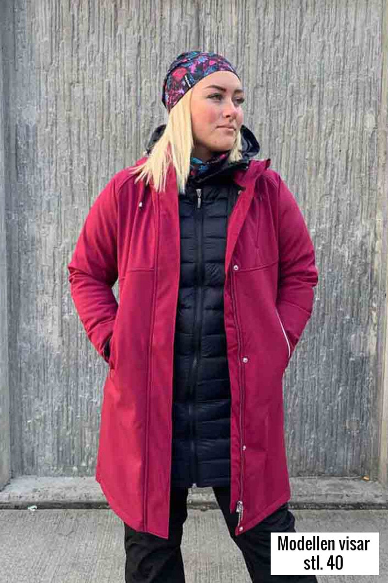 Supreme Softshell Coat Women Raspberry Red - Way of Sweden