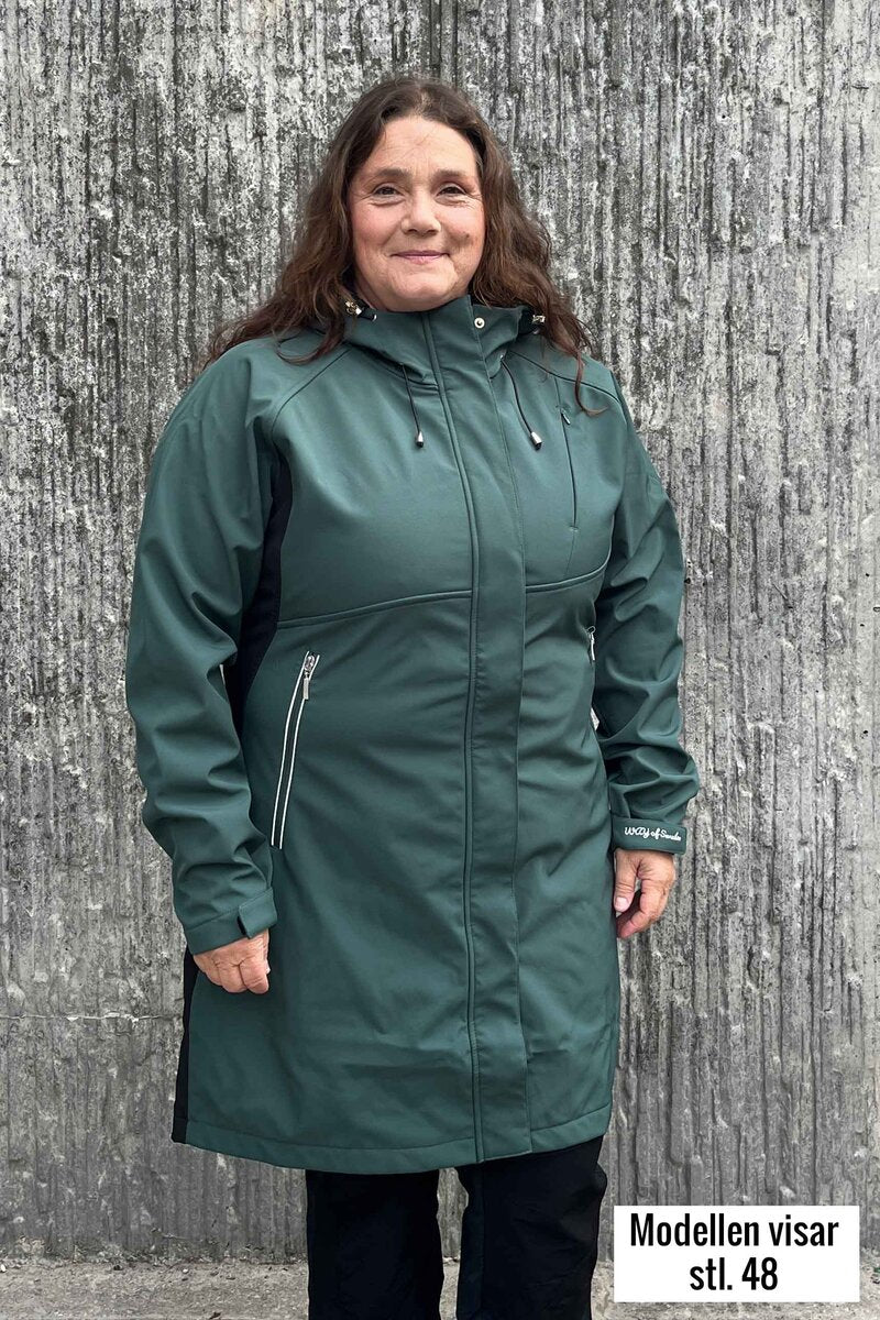 Supreme Softshell Coat Women Mossgreen Way of Sweden