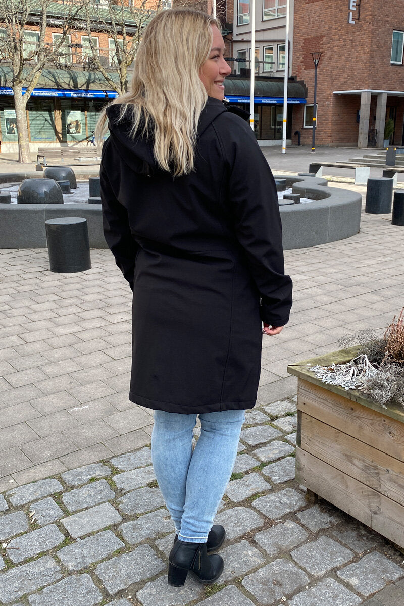 Supreme Softshellkappa Dam Svart - Way of Sweden